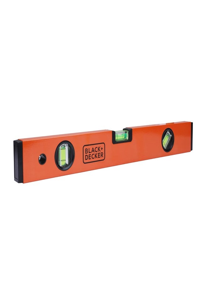 BLACK+DECKER BDHT43188 Aluminium Box Beam Level 40cm (Orange) - Image 2